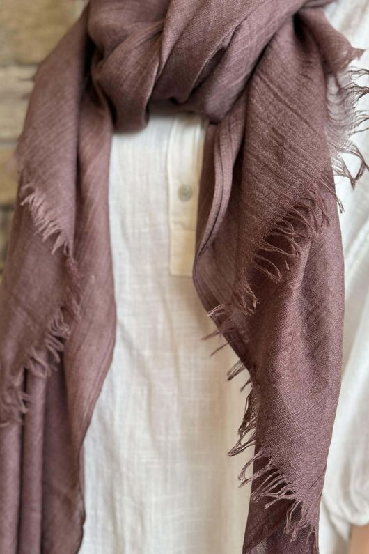 Classic Portobello Scarf Warm Brown 